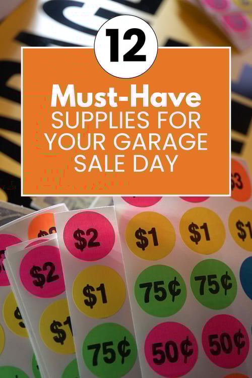 12 Must-Have Supplies for Your Garage Sale Day-1