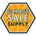 Garage Sale Supply orange hexagon logo