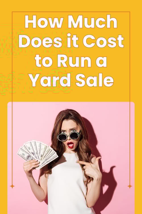 How Much Does it Cost to Run a Yard Sale pin